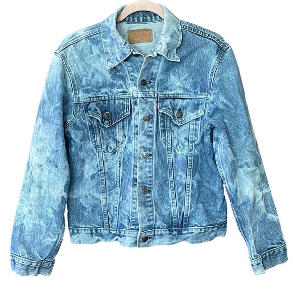 Vintage 60s 70s‎ Levis 70505-0217 Type 3 Small E Denim Jacket Size 40 Acid Wash